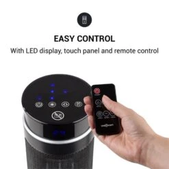 Heat Spike Turmheizgerät 1200/2200W 8h-Timer Thermostat Schwarz 13 Heat Spike Turmheizgerät 1200/2200W 8h-Timer Thermostat Schwarz -Einrichtungsgeschäft 10033141 yy 0004 logo oneConcept Heat Spike Turmheizgeraet schwarz