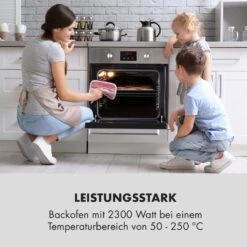 Kalahari Elektrischer Einbaubackofen 2300W 7 Funktionen Schwarz -Einrichtungsgeschäft 10033187 de 0002 logo