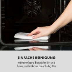 Kalahari Elektrischer Einbaubackofen 2300W 7 Funktionen Schwarz -Einrichtungsgeschäft 10033187 de 0003 logo
