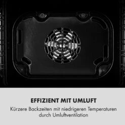 Kalahari Elektrischer Einbaubackofen 2300W 7 Funktionen Schwarz -Einrichtungsgeschäft 10033187 de 0007 logo