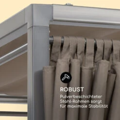 Eremitage Double Sunbed 2 Pers Stahl-Rahmen Sonnendach Vorhänge Taupe -Einrichtungsgeschäft 10033316 de 0005 logo