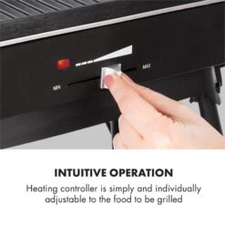 Porterhouse Elektrogrill 2200W Antihaft-Grillfläche Schwarz 17 Porterhouse Elektrogrill 2200W Antihaft-Grillfläche Schwarz -Einrichtungsgeschäft 10033322 yy 0007 logo Klarstein Porterhouse Elektrogrill 2200W schwarz