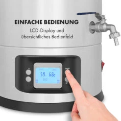 Maischfest Maischekessel 5 Teile 1500/3000W 30l LCD Edelstahl -Einrichtungsgeschäft 10033340 de 0007 logo