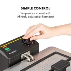 Family Fry Fritteuse 3000W Oil Drain Technology Edelstahl Silber -Einrichtungsgeschäft 10033342 yy 0004 logo Klarstein Family Fry Fritteuse 3000W silber