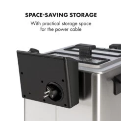 Family Fry Fritteuse 3000W Oil Drain Technology Edelstahl Silber -Einrichtungsgeschäft 10033342 yy 0009 logo Klarstein Family Fry Fritteuse 3000W silber