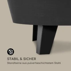 Nolana 2-in-1-Feuerschale Ø73cm Funkenschutz Ø64cm Grill Stahl Schwarz -Einrichtungsgeschäft 10033383 de 0006 logo