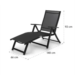 Pomporto Lounge Liegestuhl 70/30 PVC/PE Aluminium 7-Stufen Anthrazit 19 Pomporto Lounge Liegestuhl 70/30 PVC/PE Aluminium 7-Stufen Anthrazit -Einrichtungsgeschäft 10033409 yy 0009 logo Blumfeldt Pomporto Lounge Liegestuhl Anthrazit