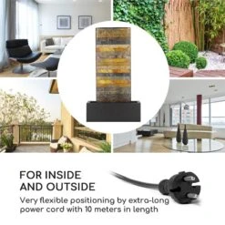 Raincastle Gartenbrunnen 12 LEDs 8W IPX8 Indoor & Outdoor -Einrichtungsgeschäft 10033428 yy 0003 logo Blumfeldt Raincastle Gartenbrunnen 12 LEDs