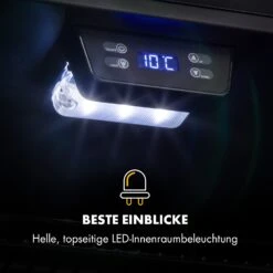 Beersafe 7XL Kühlschrank 242 Liter 5 Böden Panoramaglastür Edelstahl -Einrichtungsgeschäft 10033436 de 0008 logo