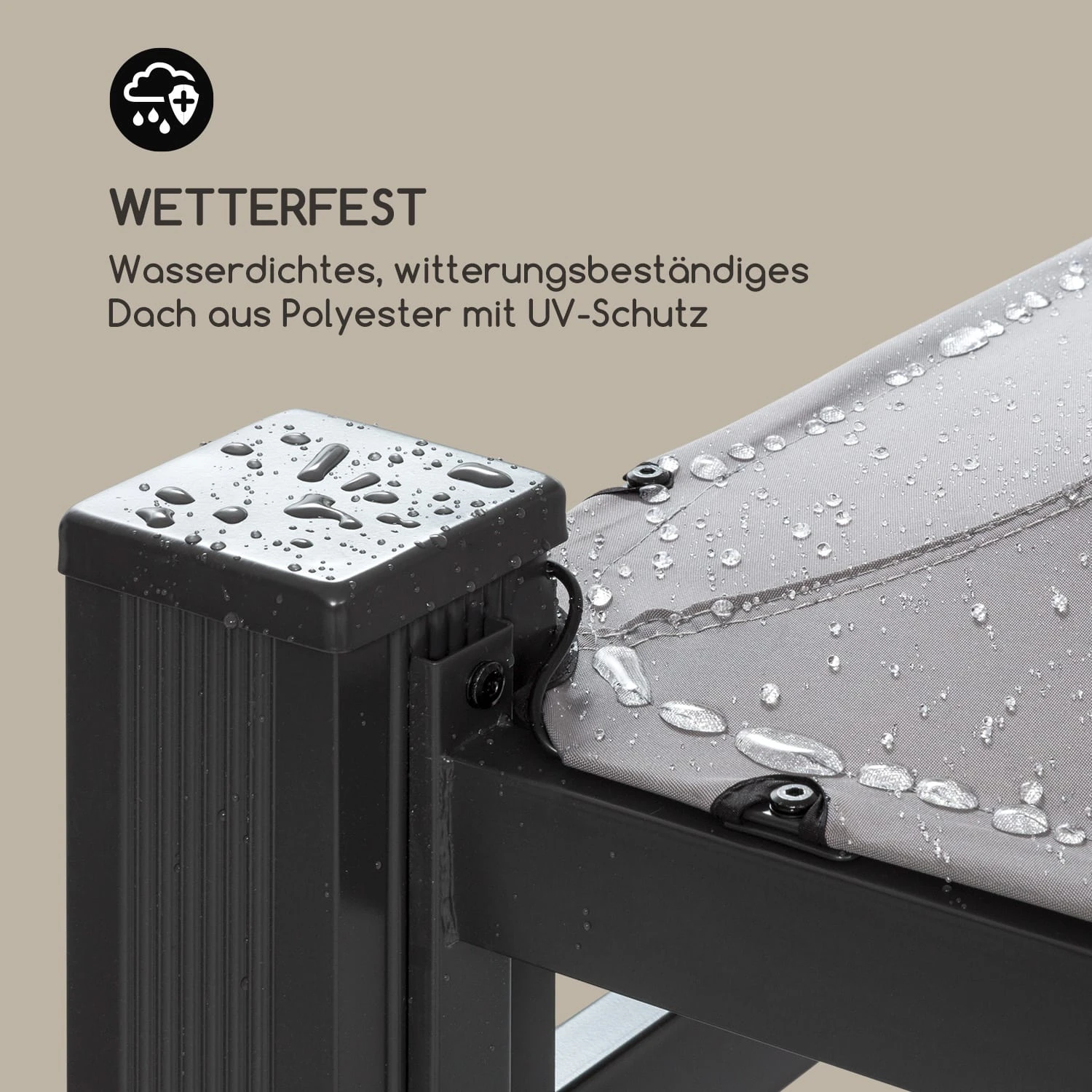 Pantheon Illumina Pavillon Mit Dach Polycarbonat Aluminium Schwarz 8 Pantheon Illumina Pavillon Mit Dach Polycarbonat Aluminium Schwarz – Bild 6