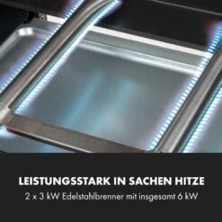 Gazooka 2.0T Gas BBQ Grill 2x3kW Brenner Edelstahl -Einrichtungsgeschäft 10033532 de 0004 logo