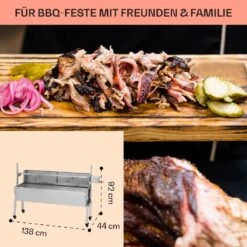 Sauenland Pro Spanferkelgrill Drehspieß 13W 4 Rollen Edelstahl 14 Sauenland Pro Spanferkelgrill Drehspieß 13W 4 Rollen Edelstahl -Einrichtungsgeschäft 10033566 de 0006 usp