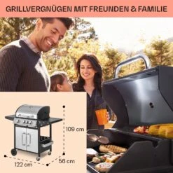 Tomahawk 3.1 S Gasgrill 3x3,6kW Brenner+2,7 KW 60x45cm Grill Edelstahl -Einrichtungsgeschäft 10033567 de 0006 usp