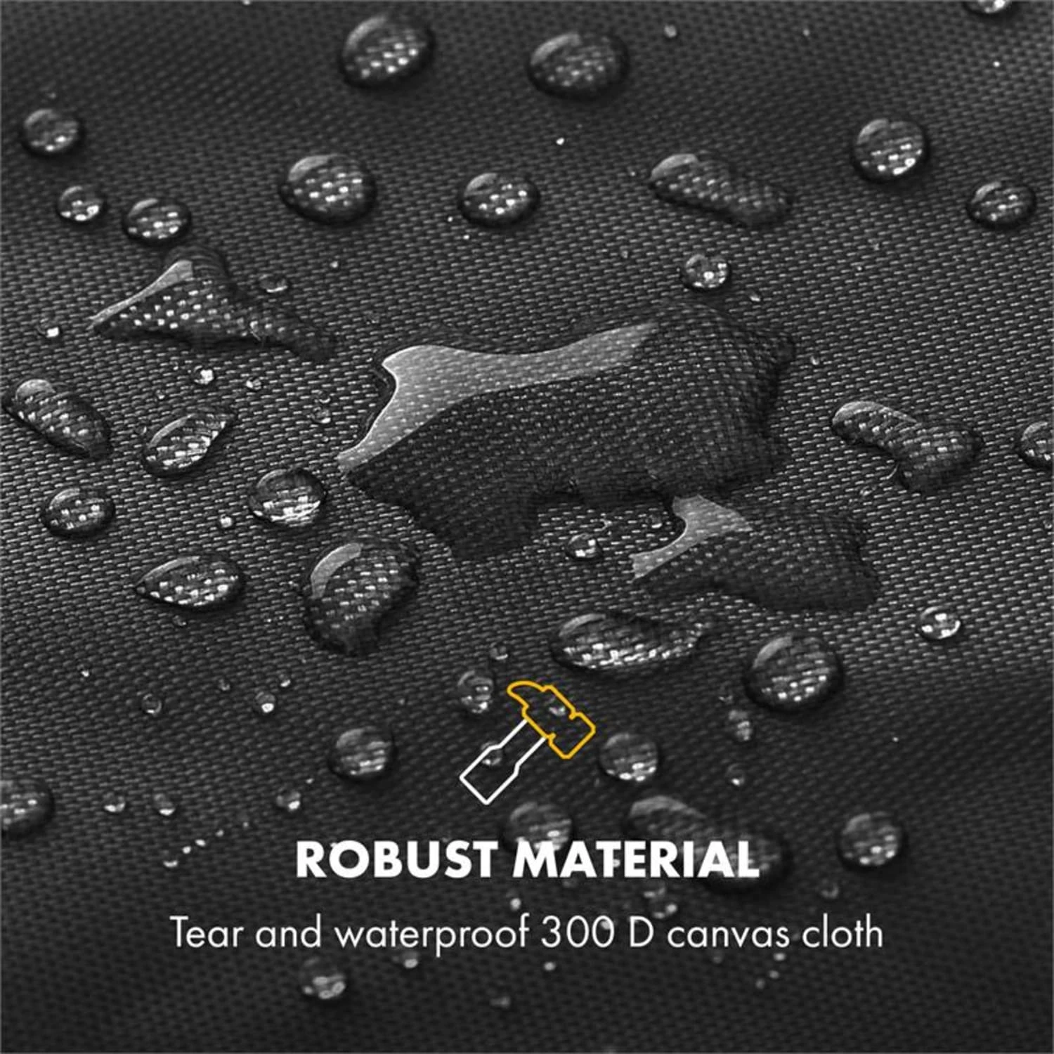 Tomahawk 3.1 S Wetterschutzhaube 300D Canvas 30/70% PE/PVC Schwarz 5 Tomahawk 3.1 S Wetterschutzhaube 300D Canvas 30/70% PE/PVC Schwarz – Bild 3