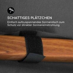 Tahiti Hollywoodschaukel Sonnendach 110cm 2-Sitzer Massivholz Grau -Einrichtungsgeschäft 10033575 de 0006 logo