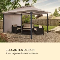 Grandezza Cortina Gartenpavillon 3x4m 4 Seitenteile Beige -Einrichtungsgeschäft 10033608 de 0006 logo