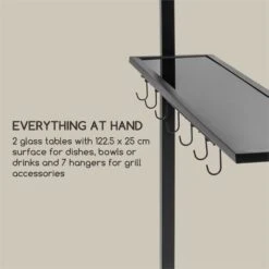 Steakhouse Al Sur Pavillon 244x260x152cm 160 G Flammhemmend Stahl Grau -Einrichtungsgeschäft 10033609 yy 0003 logo Blumfeldt Steakhouse al Sur Pavillon grau