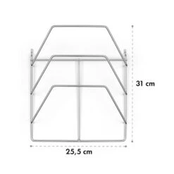 Vendetta 3.0 TI Rack Verchromter Stahl Einfach Anzubringen Zubehör -Einrichtungsgeschäft 10033618 yy 0004 logo Klarstein Vendetta TI Rack