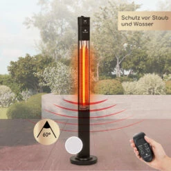 Heat Guru Plus Infrarot-Heizstrahler 2000W 3 Heizstufen Fernbedienung