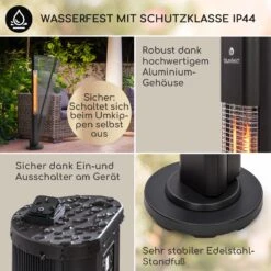 Heat Guru Plus Infrarot-Heizstrahler 2000W 3 Heizstufen Fernbedienung -Einrichtungsgeschäft 10033691 de 0004 usp