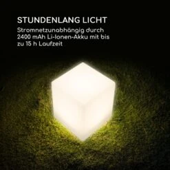 Shinecube XL Leuchtwürfel 40x40x40cm 16 Farben-LED 4 Licht-Modi Weiß -Einrichtungsgeschäft 10033732 de 0006 logo