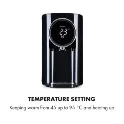 Hot Spring Plus Heißwasserspender 5l Edelstahl-Wassertank 45-95 °C 15 Hot Spring Plus Heißwasserspender 5l Edelstahl-Wassertank 45-95 °C -Einrichtungsgeschäft 10033753 yy 0006 logo Klarstein Hot Spring Heisswasserspender schwarz