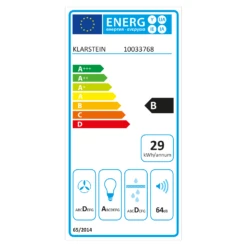 Laurel 90 Dunstabzugshaube 90cm Abluft: 350 M³/h LED Touch Schwarz -Einrichtungsgeschäft 10033768 energy label