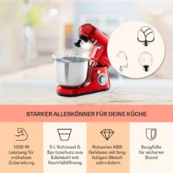 Bella Pico 2G Küchenmaschine 1300W 1,7PS 6 Stufen 5 Liter -Einrichtungsgeschäft 10033801 de 0003 usp