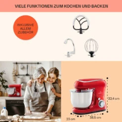 Bella Pico 2G Küchenmaschine 1300W 1,7PS 6 Stufen 5 Liter -Einrichtungsgeschäft 10033801 de 0005 usp