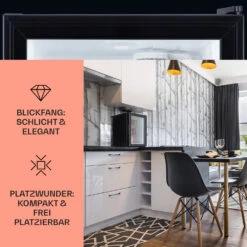 Brooklyn 42 Mini-Kühlschrank Glastür LED Ablage -Einrichtungsgeschäft 10033821 DE 0003 usp
