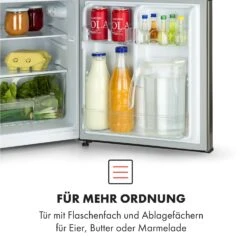 Big Daddy Cool Kühl-Gefrierkombination 61/25 Liter 2 Ebenen Edelstahl -Einrichtungsgeschäft 10034005 de 0004 logo