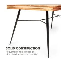 Vantor Esstisch Akazienholz Eisengestell 175 X 78 X 80 Cm Holz 14 Vantor Esstisch Akazienholz Eisengestell 175 X 78 X 80 Cm Holz -Einrichtungsgeschäft 10034035 yy 0006 logo Besoa Vantor Esstisch 175x78x80 cm