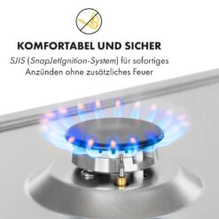 Ignito Domino Gaskochfeld 2-flammig Sabaf-Brenner Edelstahl Silber -Einrichtungsgeschäft 10034108 de 0005 logo