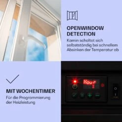 Lienz Elektrischer Kamin 1800W Steindekor Polystone Fernbedienung -Einrichtungsgeschäft 10034122 de 0004 logo