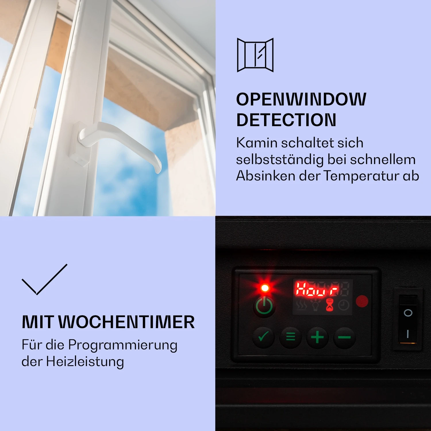 Lienz Elektrischer Kamin 1800W Steindekor Polystone Fernbedienung 6 Lienz Elektrischer Kamin 1800W Steindekor Polystone Fernbedienung – Bild 4