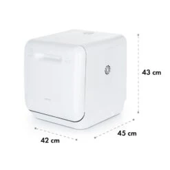 Aquatica Geschirrspüler Freistehend Installationsfrei 2 Gedecke 860W -Einrichtungsgeschäft 10034126 yy 0010 logo Klarstein Aquatica Geschirrspueler weiss