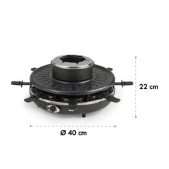 Fonduelette Raclette Und Fondue 1350W 1 Liter 38 Cm Ø Für 8 Personen 15 Fonduelette Raclette Und Fondue 1350W 1 Liter 38 Cm Ø Für 8 Personen -Einrichtungsgeschäft 10034138 yy 0007 logo Klarstein Fonduelette Raclette und Fondue 1350W