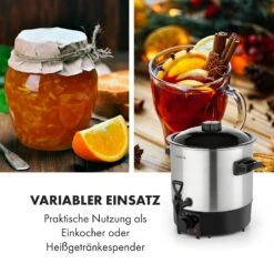 Biggie Eco Einkochautomat & Getränkespender 1000W 30-100°C Zapfhahn 9l -Einrichtungsgeschäft 10034147 de 0005 logo