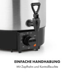 Biggie Eco Einkochautomat & Getränkespender 1000W 30-100°C Zapfhahn 9l -Einrichtungsgeschäft 10034147 de 0006 logo