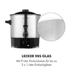 Biggie Eco Einkochautomat & Getränkespender 1000W 30-100°C Zapfhahn 9l -Einrichtungsgeschäft 10034147 de 0007 logo