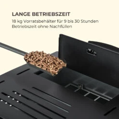 Energiewende Pelletofen 5/10 KW 5 Stufen Timer 18kg 250m³ Fernbedienung Schwarz -Einrichtungsgeschäft 10034153 de 0006 logo