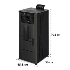 Energiewende Pelletofen 5/10 KW 5 Stufen Timer 18kg 250m³ Fernbedienung Schwarz -Einrichtungsgeschäft 10034153 yy 0009 logo