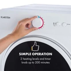 Jet Set Mini-Wäschetrockner Ablufttrockner 1020W EEK C 3kg 50cm Weiß 13 Jet Set Mini-Wäschetrockner Ablufttrockner 1020W EEK C 3kg 50cm Weiß -Einrichtungsgeschäft 10034158 yy 0004 logo Klarstein Jet Set Waeschetrockner weiss