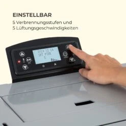 Energiewende Pelletofen 5/10 KW 5 Stufen Timer 18kg 250m³ Fernbedienung Grau -Einrichtungsgeschäft 10034181 de 0007 logo