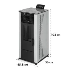 Energiewende Pelletofen 5/10 KW 5 Stufen Timer 18kg 250m³ Fernbedienung Grau -Einrichtungsgeschäft 10034181 yy 0009 logo