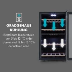 Vinamour 45 DuoWeinkühlschrank 2 Zonen 118 Ltr / 45 Fl 5-18 °C 16 Vinamour 45 DuoWeinkühlschrank 2 Zonen 118 Ltr / 45 Fl 5-18 °C -Einrichtungsgeschäft 10034216 de 0005 logo