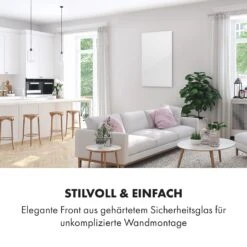 Crystal Wall Infrarotheizung 100x60cm 600W Wochentimer IP54 Weiß -Einrichtungsgeschäft 10034223 de 0003 logo