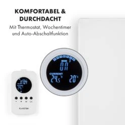 Crystal Wall Infrarotheizung 100x60cm 600W Wochentimer IP54 Weiß -Einrichtungsgeschäft 10034223 de 0004 logo