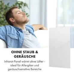 Crystal Wall Infrarotheizung 100x60cm 600W Wochentimer IP54 Weiß -Einrichtungsgeschäft 10034223 de 0005 logo