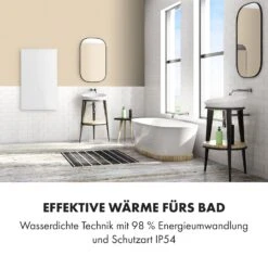 Crystal Wall Infrarotheizung 100x60cm 600W Wochentimer IP54 Weiß -Einrichtungsgeschäft 10034223 de 0006 logo